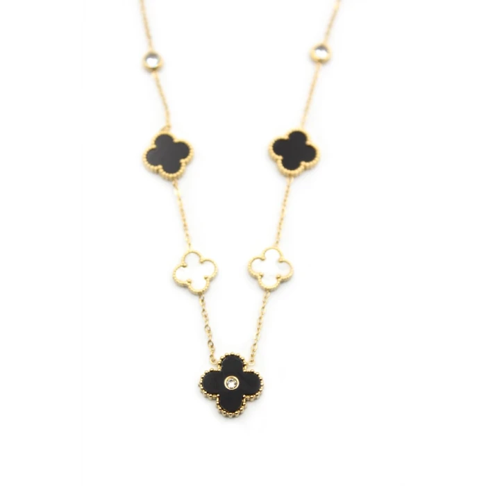 ieg™ Taşlı Yonca Kolye - Altın