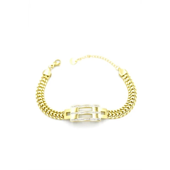 ieg™ Taşlı Zincir Bileklik - Altın