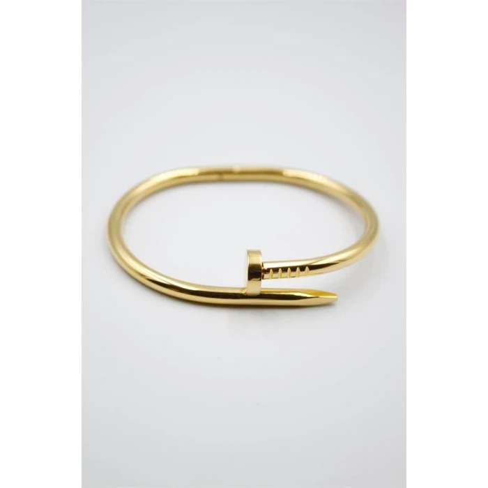 ieg™ Taşsız Çivi Çelik Bilezik - Altın