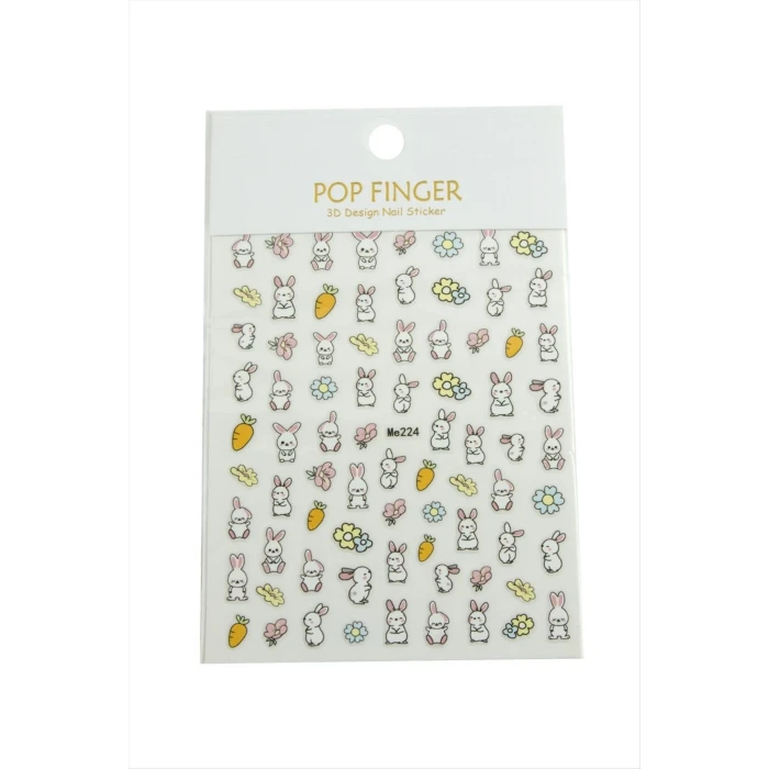 ieg™ Tavşan Havuç Tattoo Dövme Sticker