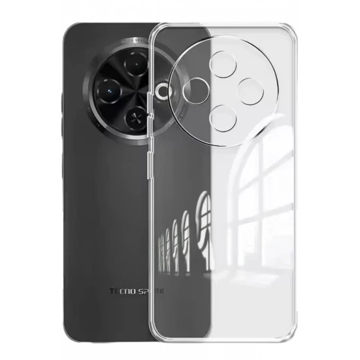 ieg™  Tecno Spark 30C Kılıf Lüx Şeffaf Silikon