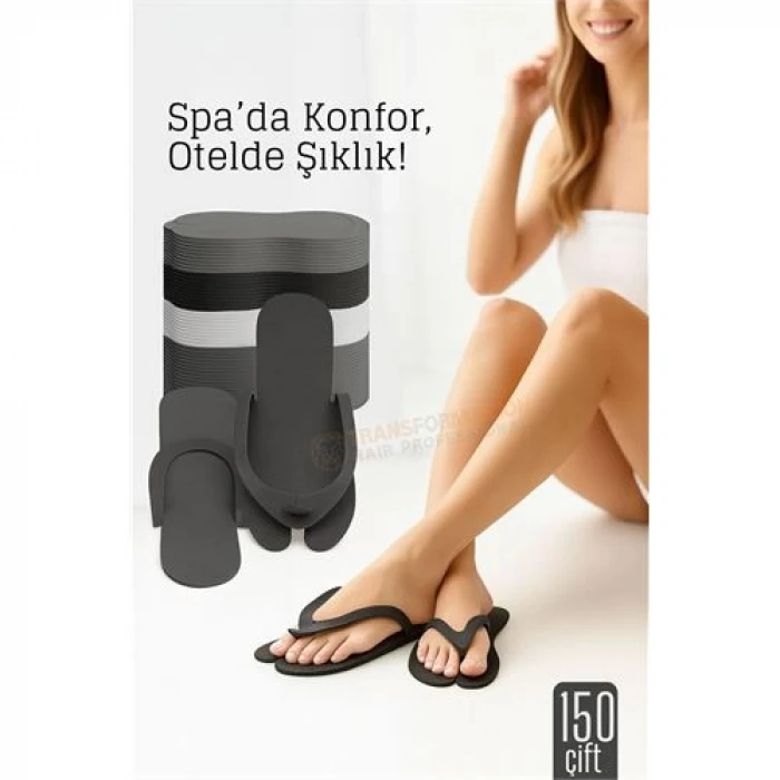 retroieg™  Tek Kullanımlık Spa Otel  Pedikür Terliği  150 Çift 2 MM Kalınlık