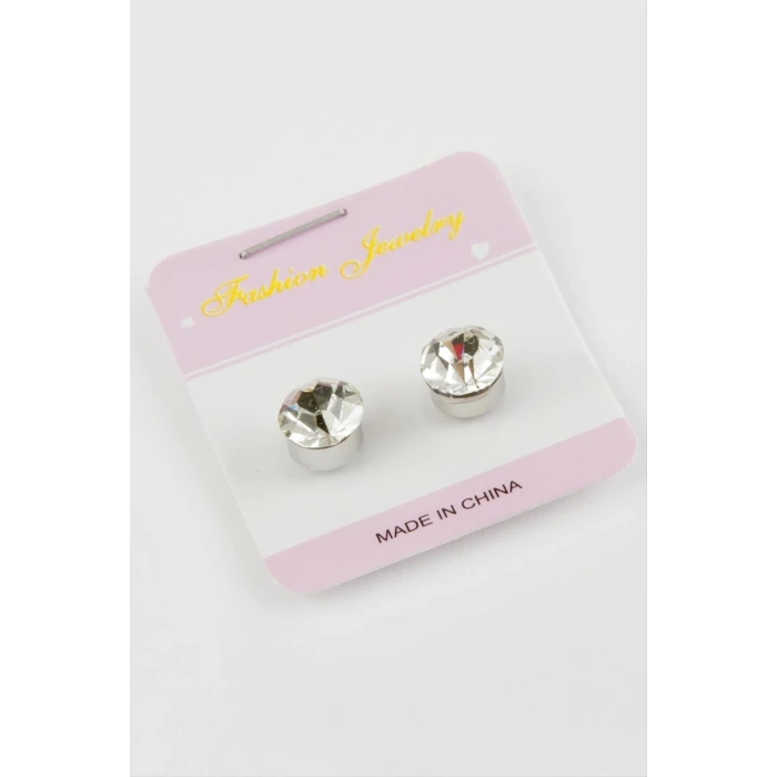 ieg™ Tek Taş Mıknatıslı Cam Küpe ( 7 mm)