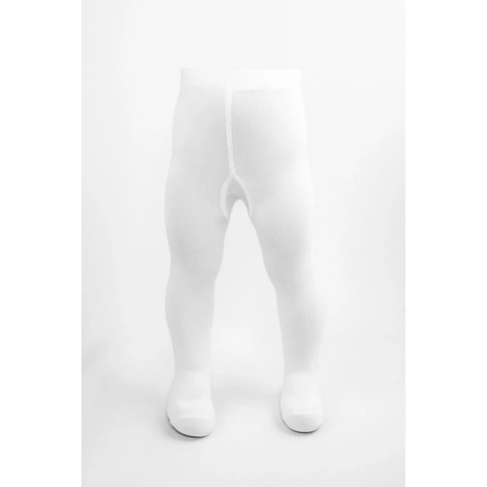 ieg™ Tekli Düz Külotlu Çorap 50104 Beyaz