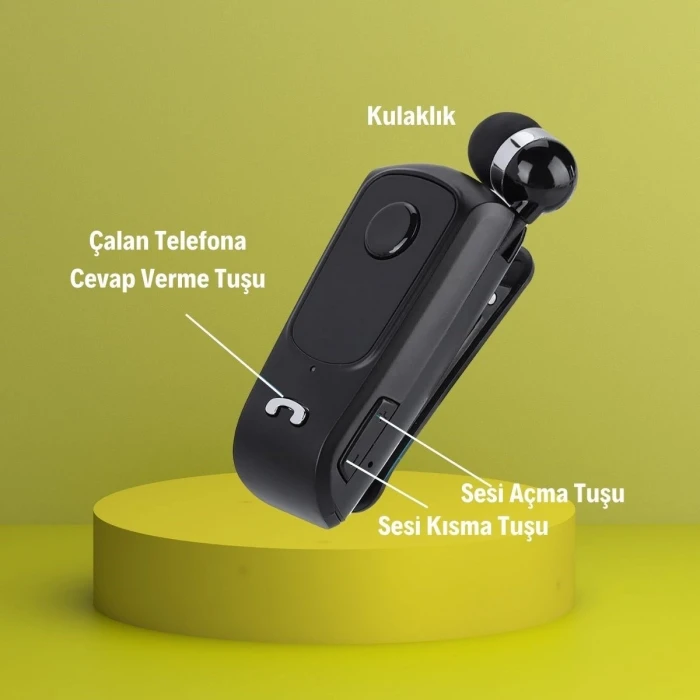 ieg™  Telefon Bağlantılı Makaralı Kulaklıklı Bluetooth Kulaklık