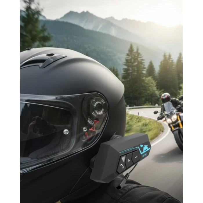 ieg™ Telsiz Bluetooth Kask Kulaklık Handsfree Mikrofonlu
