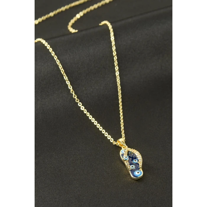 ieg™ Terlik Nazar Zirkon Taşlı Kolye