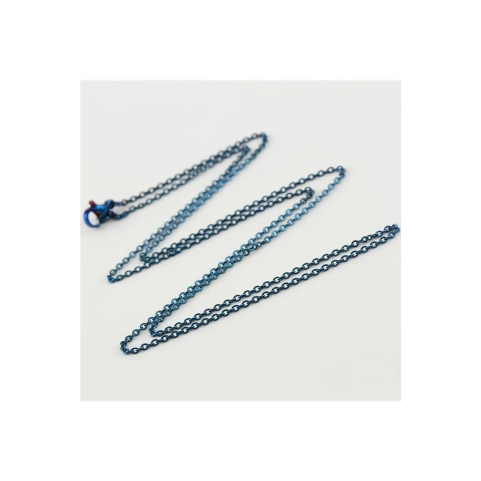 ieg™ Ters Düz Çelik Zincirli Kolye 50 cm