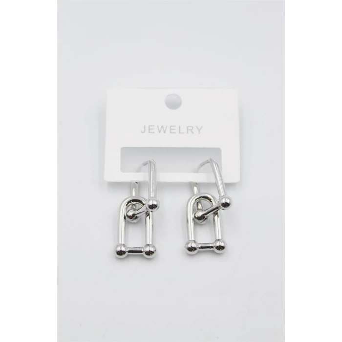 İEG TF Zincir Küpe - Gümüş