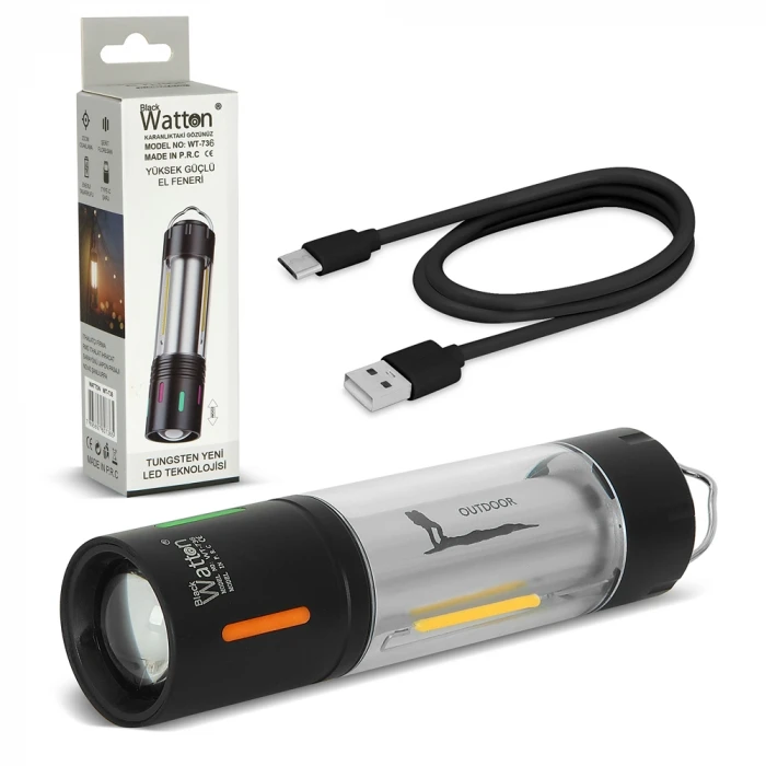 ieg™ TG Led Şarjlı Kamp Lambası Ortam Odak Aydınlatma Wt-736