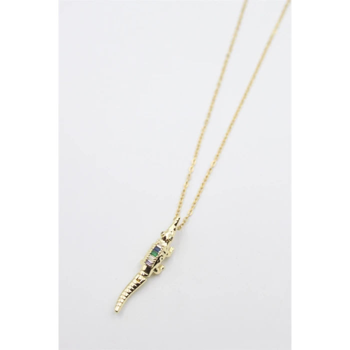 ieg™ Timsah Kolye - Altın