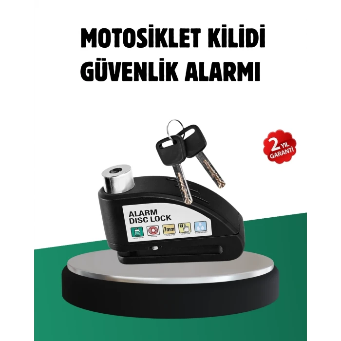 ieg™ Titreşim Sensörlü Alarm Disk Kilidi Motosiklet Scooter Bisiklet
