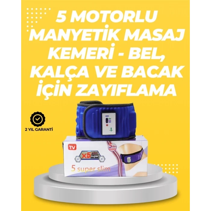ieg™ Titreşimli Masaj Kemeri 20 Mıknatıs 5 Motorlu
