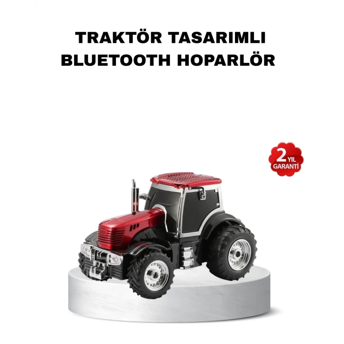 ieg™ Traktör Tasarımlı Bluetooth Hoparlör 12W TWS Destekli Nostaljik Model