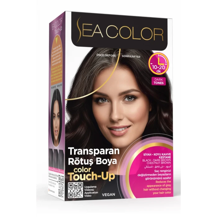 ieg™ Transparan Rötüş Boyası Siyah Koyu Kahve Kestane