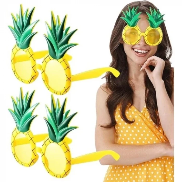 ieg™ Tropikal Hawaii Ananas Şekilli Parti Gözlüğü