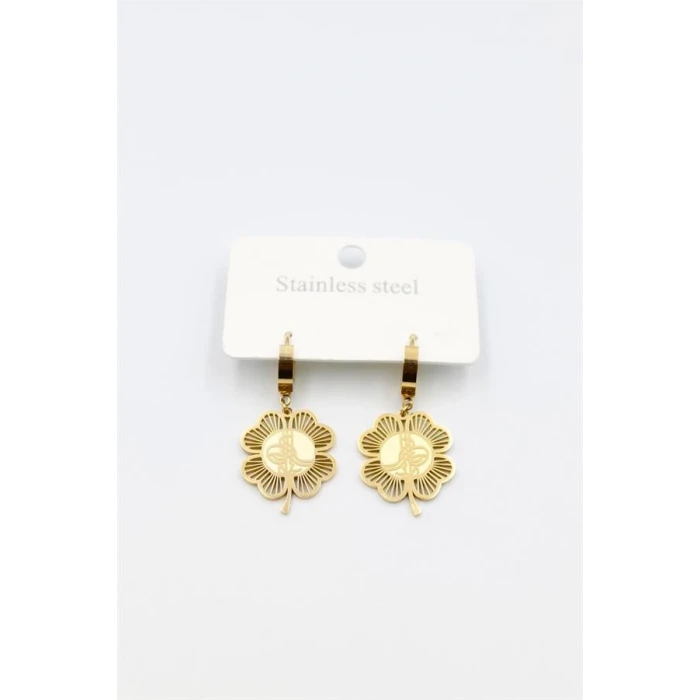 ieg™ Tuğra Yonca Küpe - Altın