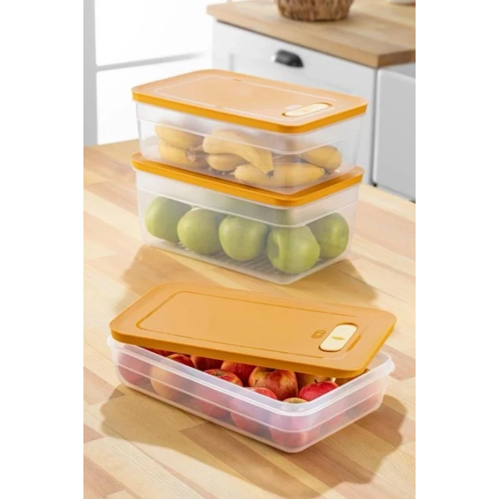 ieg™ Tupper Model - Vakumlu - Mikrodalga Buzluk Saklama Kabı 3,8lt