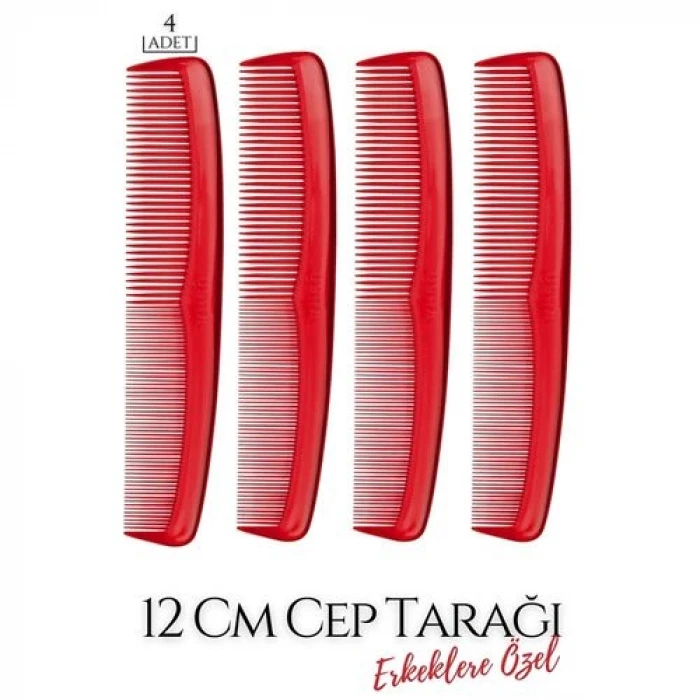 ieg™ Turk 12 Cm Erkek Cep Tarağı 4 Adet