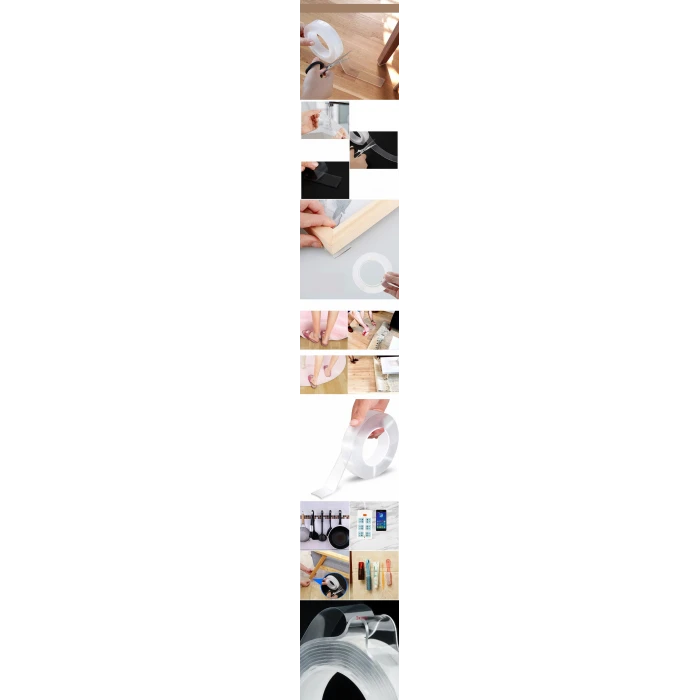 ieg™ Turk 2 Metre Çift Taraflı Yapıştırıcı Bant Çivisiz Montaj