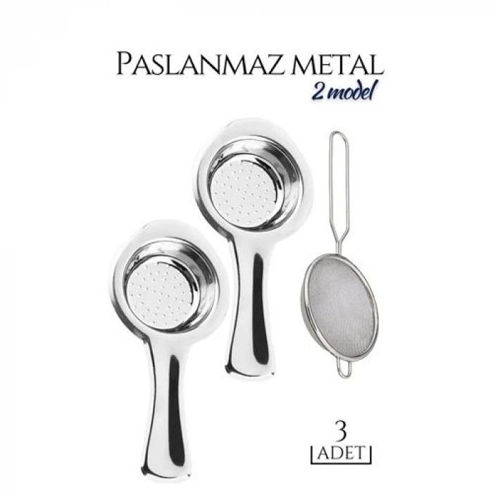 ieg™ Turk 3 Lü Set Metal Çay Süzgeci Cabrera Design