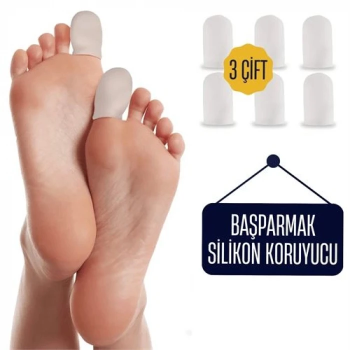 ieg™ Turk 6 Adet Baş Parmak İçin Silikon Koruyucu