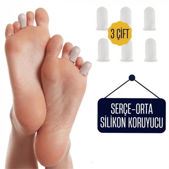 ieg™ Turk 6 Adet Serçe Parmak İçin Silikon Koruyucu