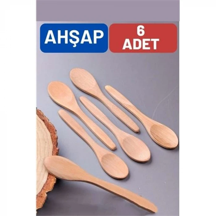 ieg™ Turk Ahşap Baharat Kaşığı Barnhard Design 6 Adet