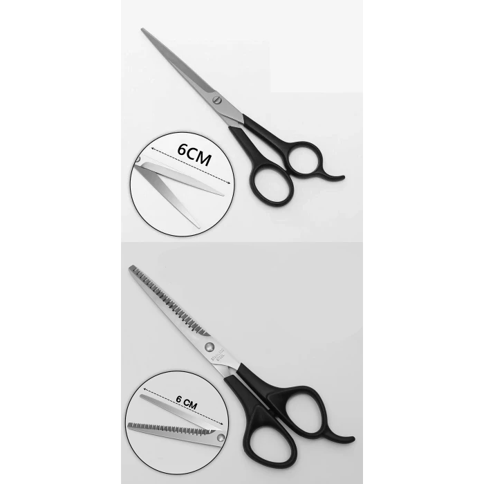 ieg™ Turk Berber Makas Ara Makas Seti Profesyonel 6.5 İnç Çelik