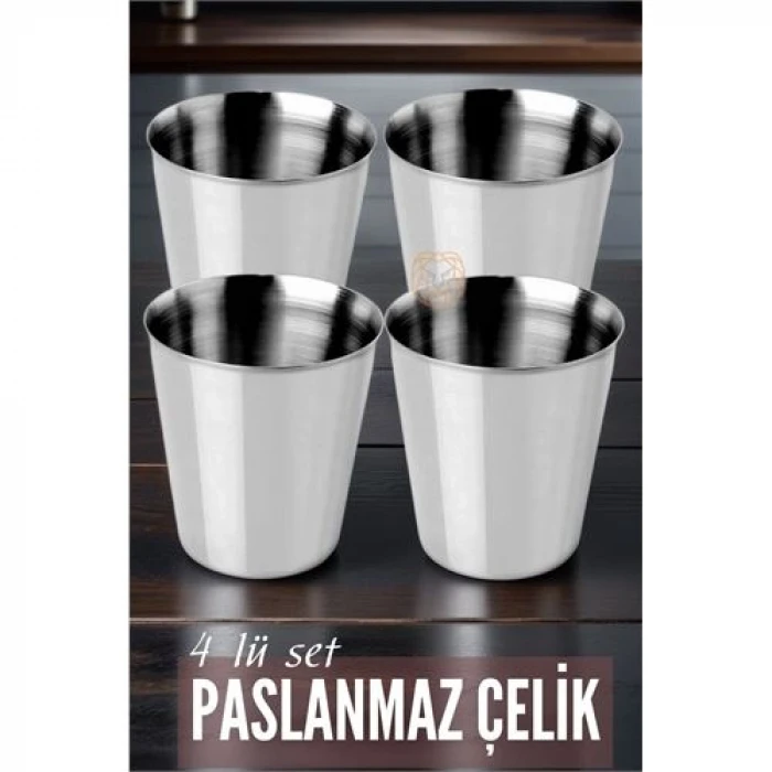 ieg™ Turk Çelik Bardak Seti 4 Adet Fazio Giacinto Design