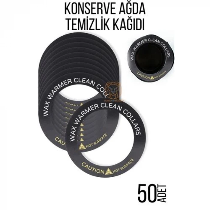ieg™ Turk Konserve Ağda Koruyucu Karton Temizlik Kağıdı 50 Adet