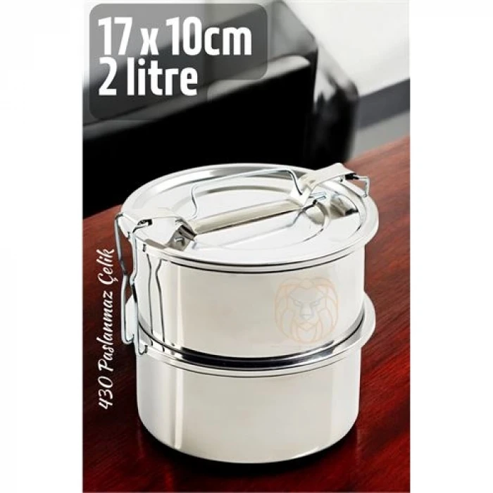 ieg™ Turk Sefer Tası Paslanmaz Çelik Yemek Kabı 17 Cm 2 Litre