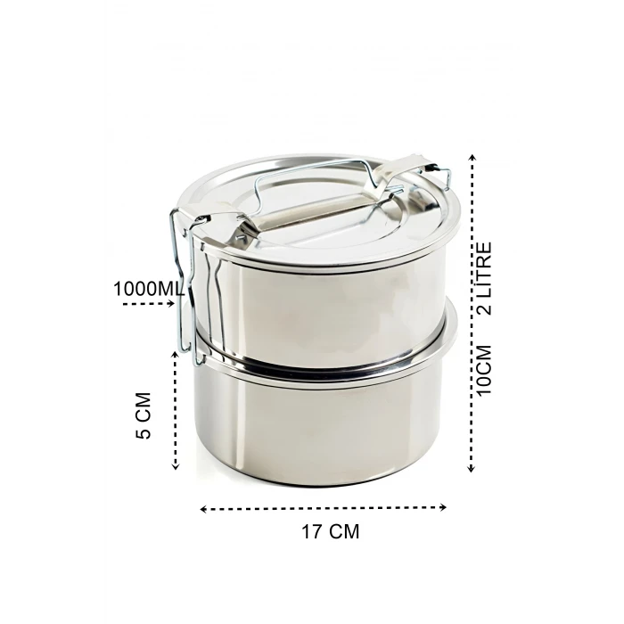 ieg™ Turk Sefer Tası Paslanmaz Çelik Yemek Kabı 17 Cm 2 Litre