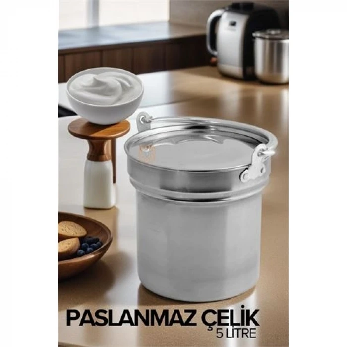 ieg™ Turk Yoğurt Bakracı 5 Lt Paslanmaz Çelik