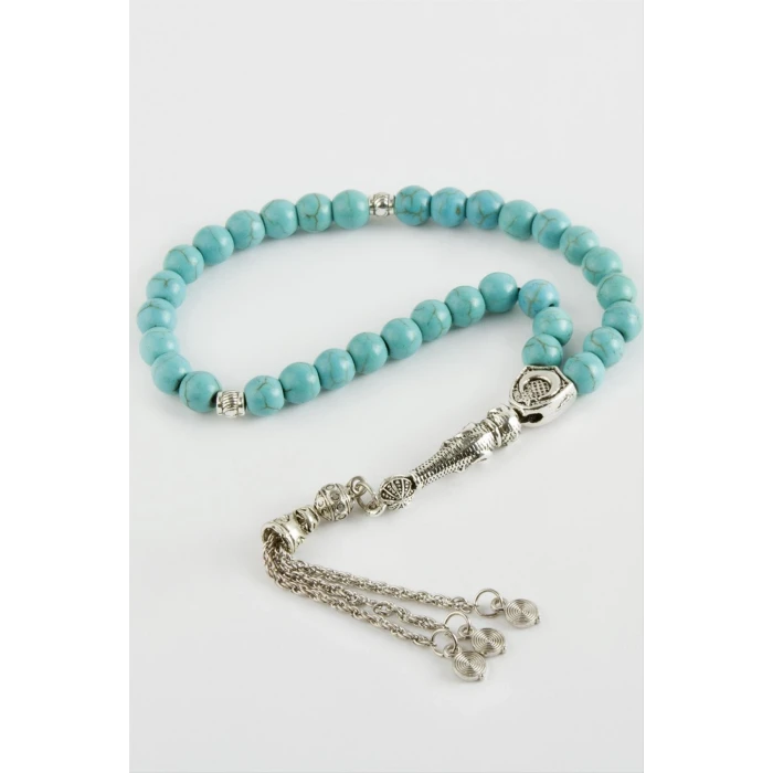 ieg™ Turkuaz Doğaltaş Tesbih 6 mm