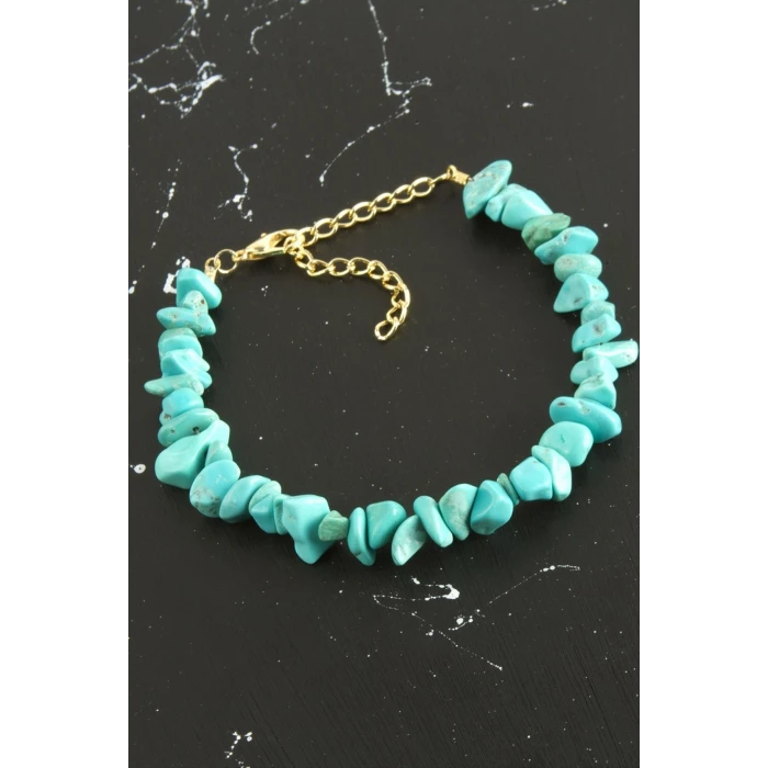 ieg™ Turkuaz Kırık Doğaltaşlı Bileklik