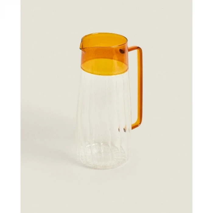 ieg™ Turuncu Detaylı Cam Sürahi 1600 ml