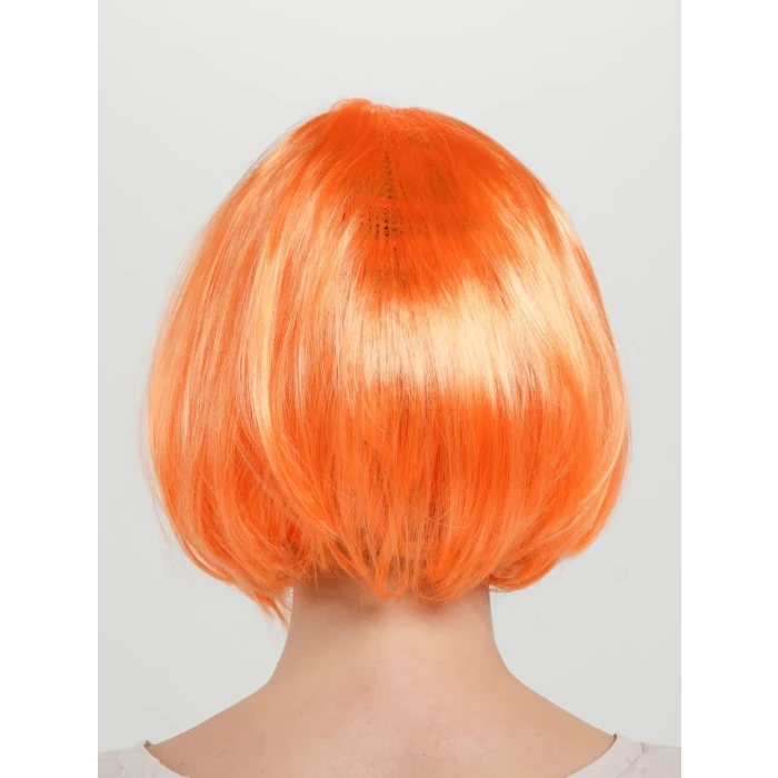 ieg™ Turuncu Renk Parti Peruğu Küt Saç