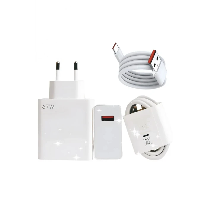 İEG® Type-C 67w (Watt) Ultra Hızlı Şarj Aleti Adaptör Kablo Set