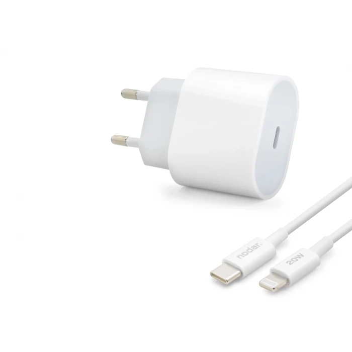 ieg™ Type-C Lightning Hızlı Şarj Seti 20W Pd - Beyaz ND1002