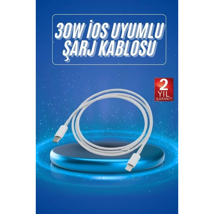 ieg™ Type-C Ligtning 30W İOS Şarj Kablosu Hızlı Şarj Kablosu
