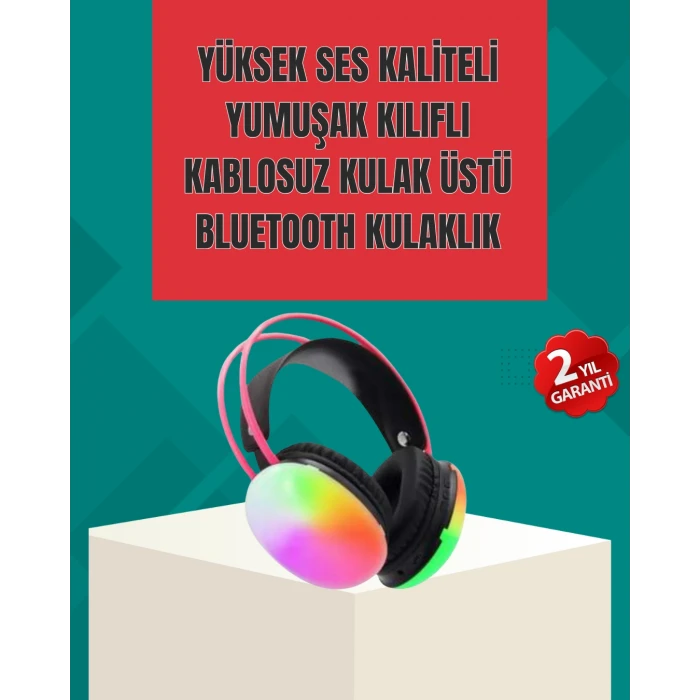 ieg™ Type-c Şarjlı Rgb Işıklı Bluetooth Oyuncu Kulaklığı