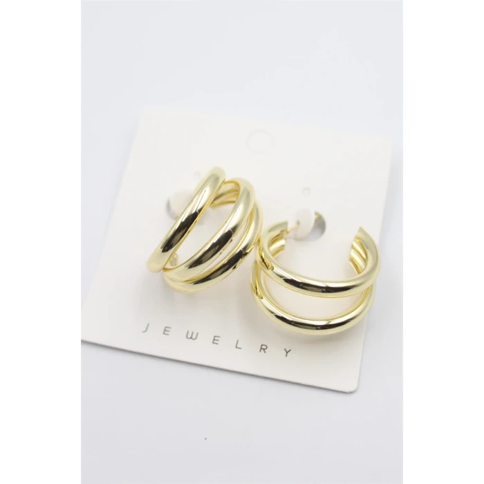 ieg™ Üç Halkalı Küpe - Altın