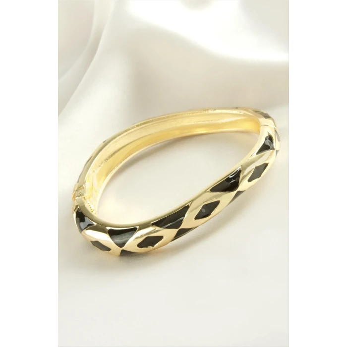 ieg™ Üçgen İşlemeli Mineli Kelepçe Bileklik