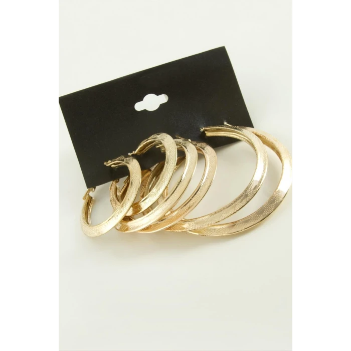 ieg™ Üçgen Metal Halka Küpe 6 Adet