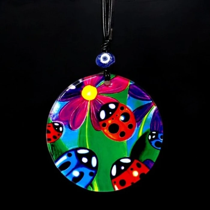 ieg™ Uğur Böcekli Cam Duvar Dekoru Hediyelik Süs