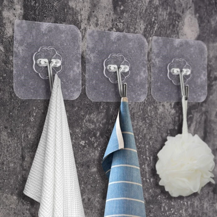 ieg™ Ultra Güçlü Yapışkanlı 5li Şeffaf Askı