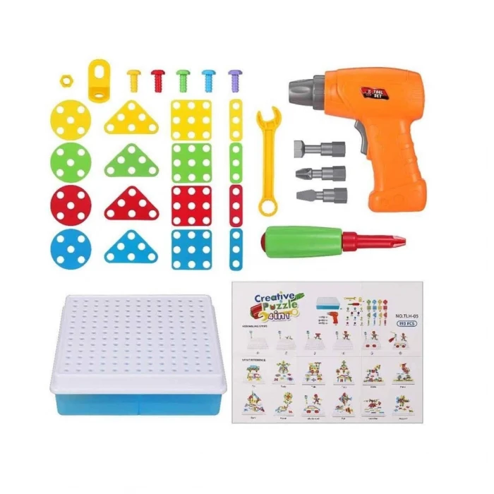 ieg™ URT014-001 3D Eğitici Matkap Seti Hayvanlar