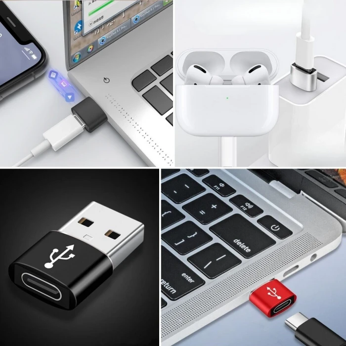 ieg™  USBden TYPE-C ye Dönüştürücü Adaptör Veri Aktarımı Sağlayıcı Şarj Data Çevirici