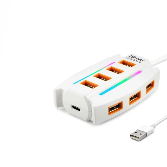 ieg™ Usb Hub 10*Usb 1.2M Beyaz HDX7037